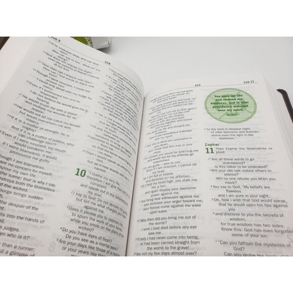 NIV Teen Study Bible Compact Edition Brown Leathersoft Small Print Lay-Flat - Picture 4 of 8